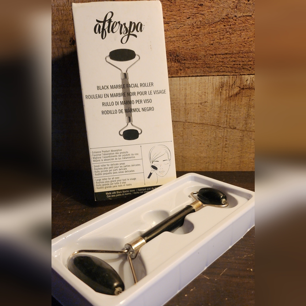 Afterspa black marble facial roller
